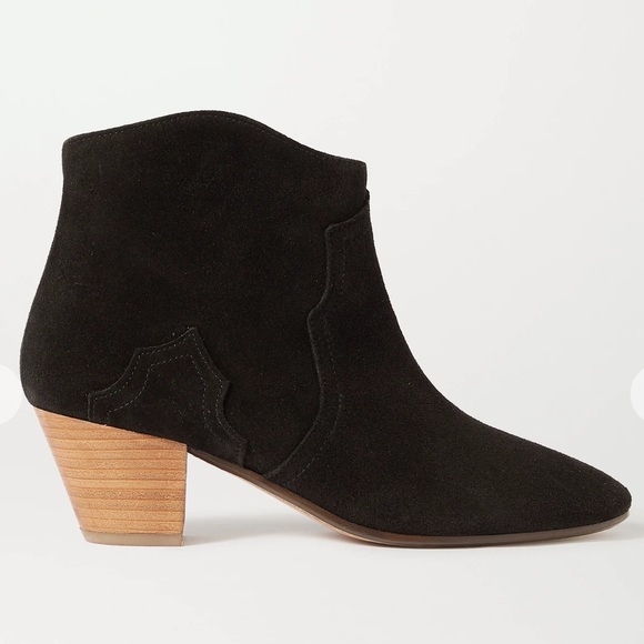 NWOT Isabel Marant Etoile Black Decker Western Ankle Boot - size US 7 / EU 37 - Picture 2 of 8